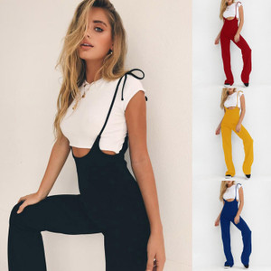 Casual Strappy High Waisted Pants
