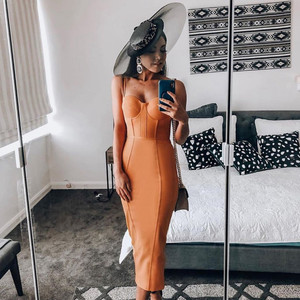 Long maxi bodycon dress