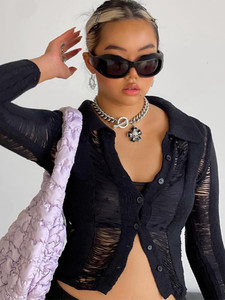 Cropped Top High Street T-shirt Y2K 2022
