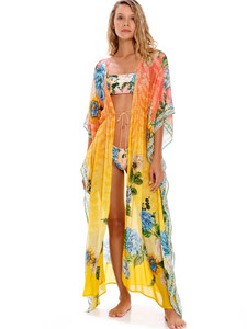 Boho Inspired printed Cover-Ups women kimono 