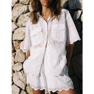 Boho Inspired white Short Sets 