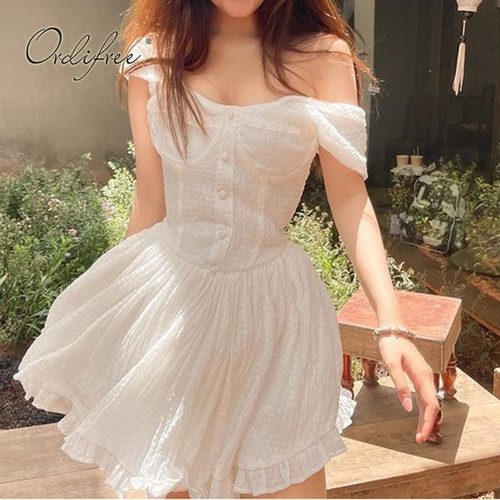 Summer Women Short Corset Dress 